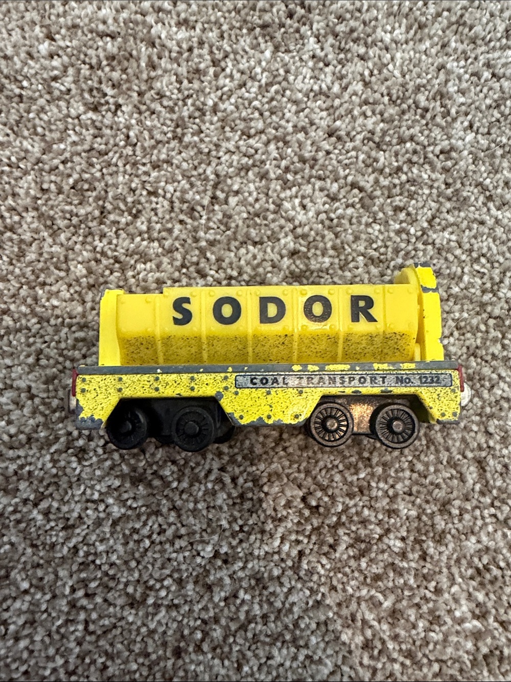 Sodor Yellow Coal Transport Tanker Toy